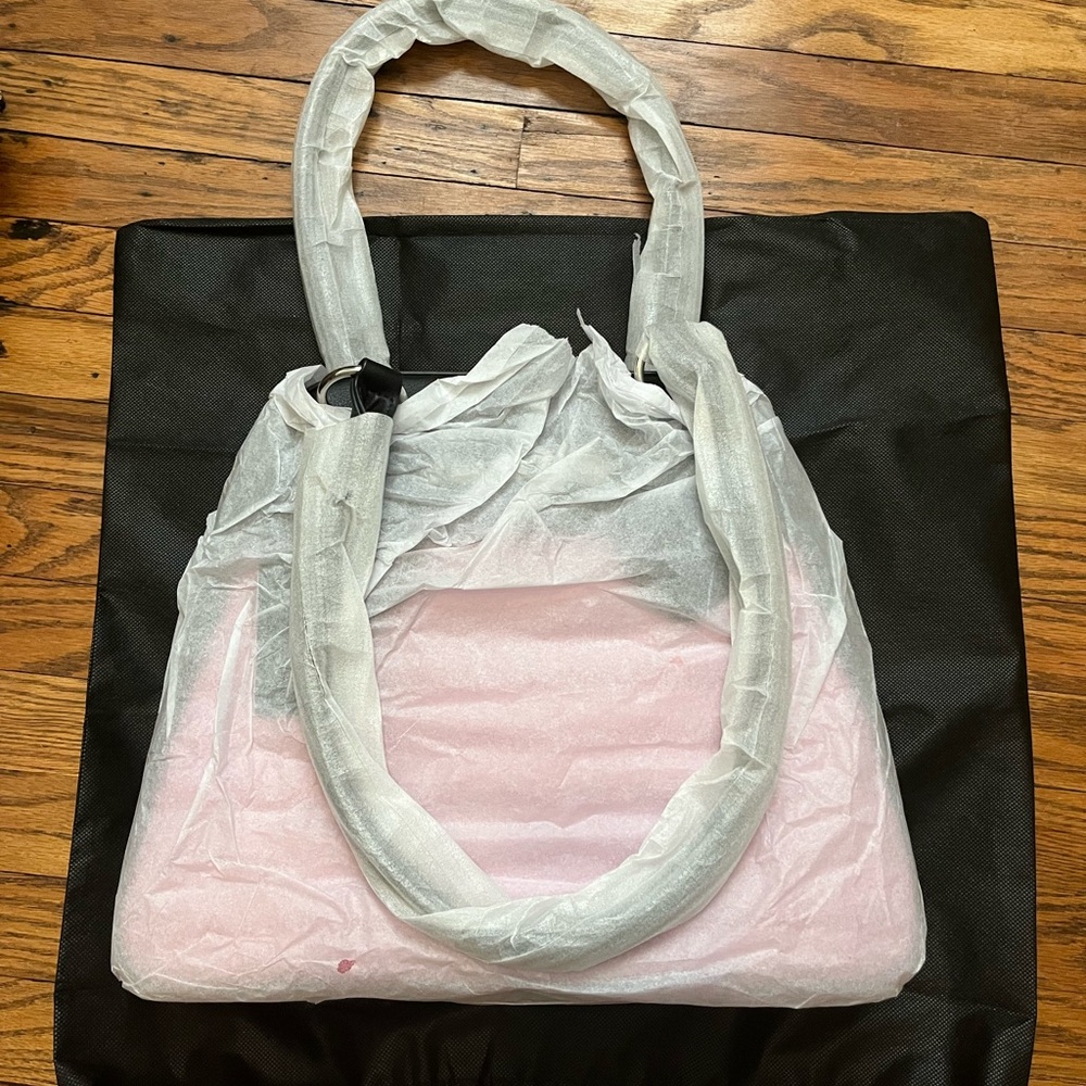 Lux de Ville Glittery Pink and Black Blast Off Tote - Picture 5 of 6